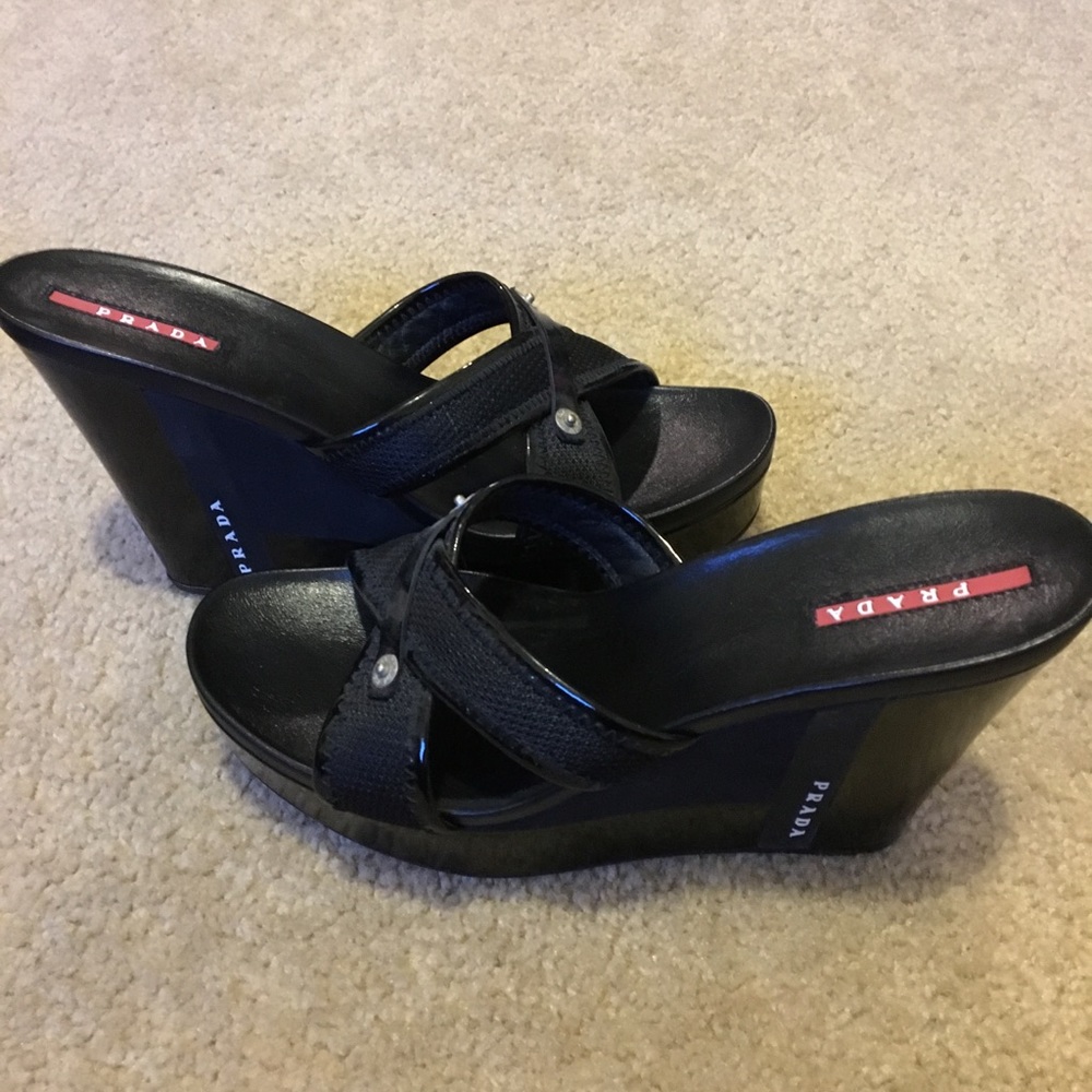 Women’s Prada Wedge Sandal - Picture 6 of 8